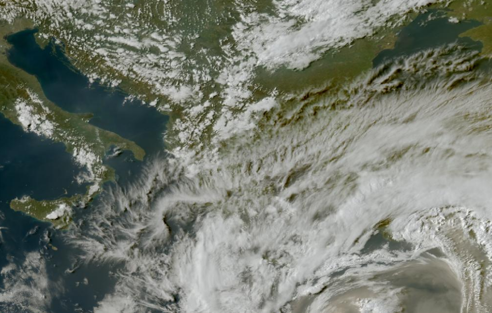 Τελευταία δορυφορική εικόνα νεφοκάλυψης