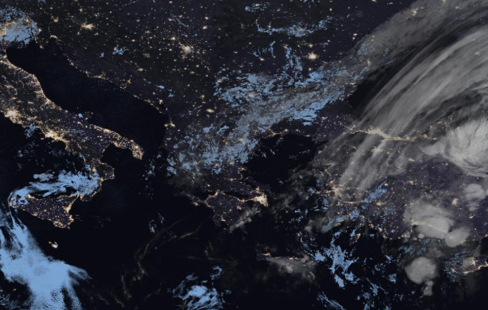 Τελευταία δορυφορική εικόνα νεφοκάλυψης