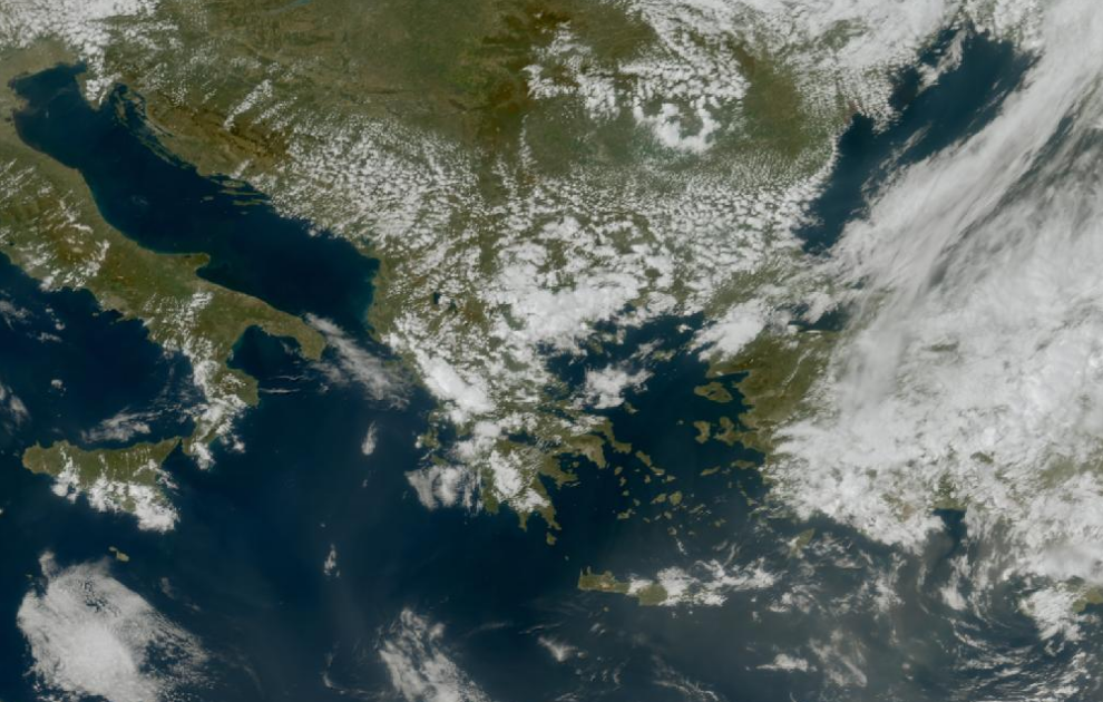 Τελευταία δορυφορική εικόνα νεφοκάλυψης