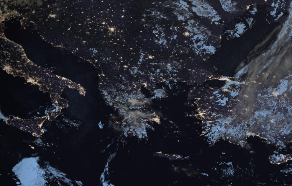 Τελευταία δορυφορική εικόνα νεφοκάλυψης