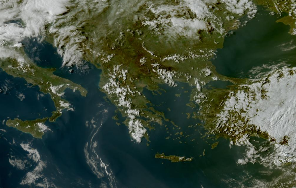 Τελευταία δορυφορική εικόνα νεφοκάλυψης