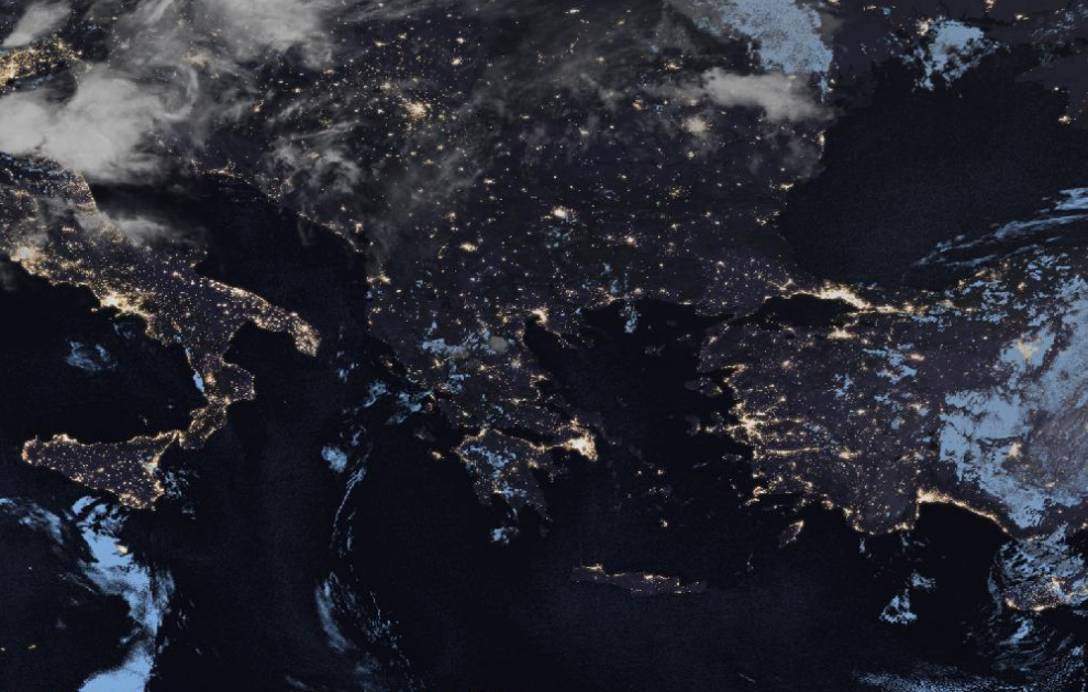 Τελευταία δορυφορική εικόνα νεφοκάλυψης