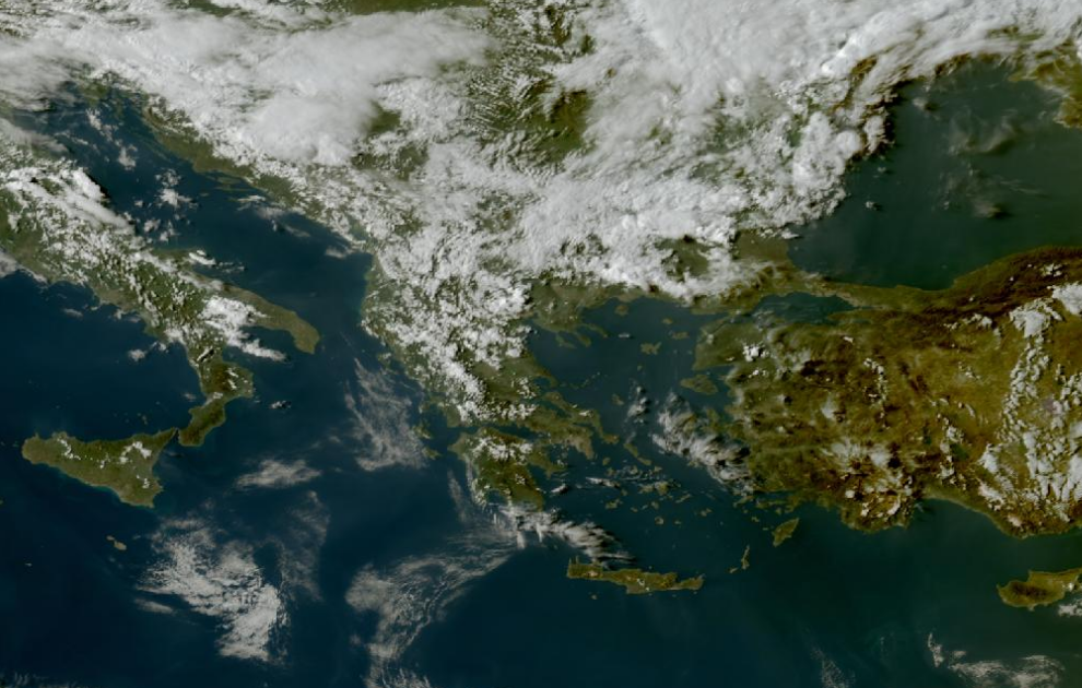 Τελευταία δορυφορική εικόνα νεφοκάλυψης