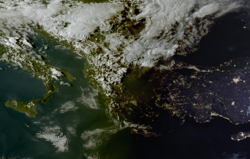 Τελευταία δορυφορική εικόνα νεφοκάλυψης