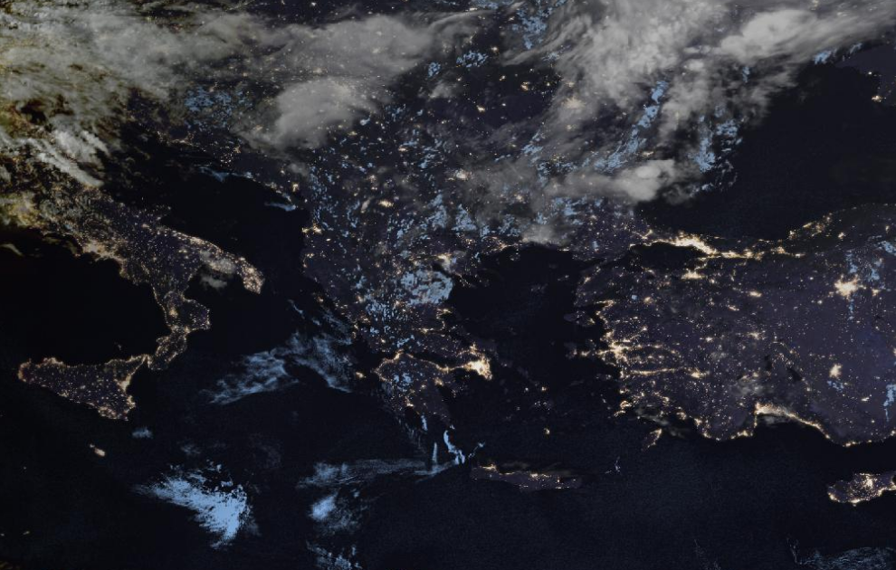 Τελευταία δορυφορική εικόνα νεφοκάλυψης