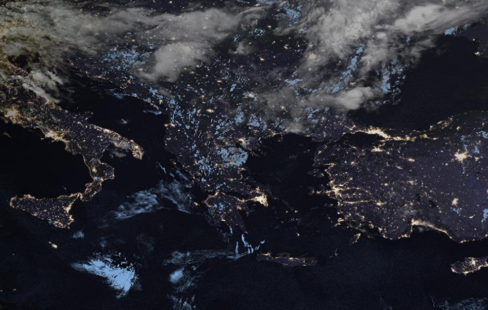 Τελευταία δορυφορική εικόνα νεφοκάλυψης