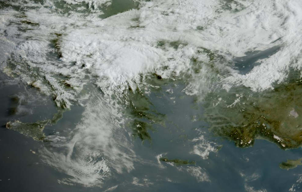 Τελευταία δορυφορική εικόνα νεφοκάλυψης