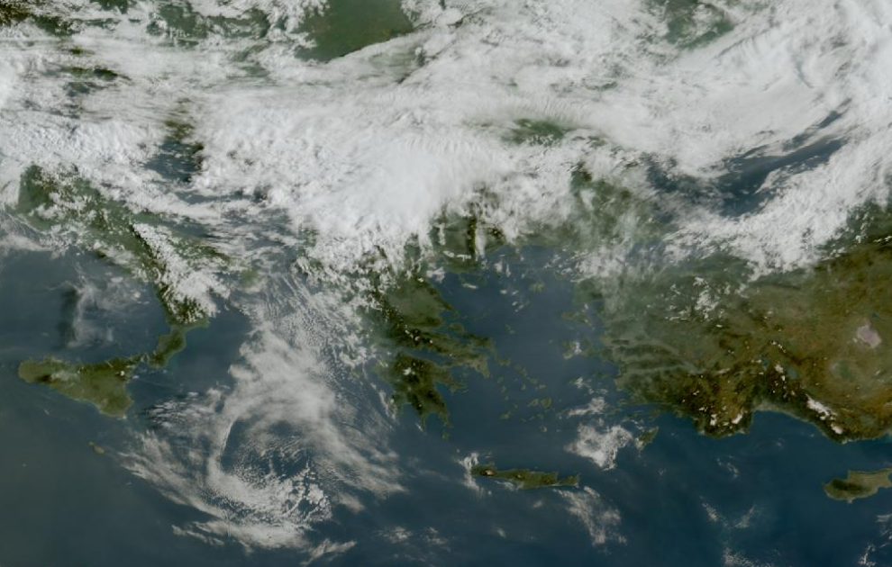 Τελευταία δορυφορική εικόνα νεφοκάλυψης