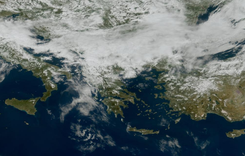 Τελευταία δορυφορική εικόνα νεφοκάλυψης