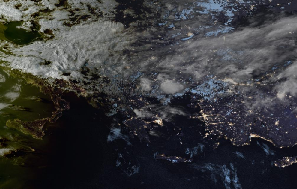 Τελευταία δορυφορική εικόνα νεφοκάλυψης