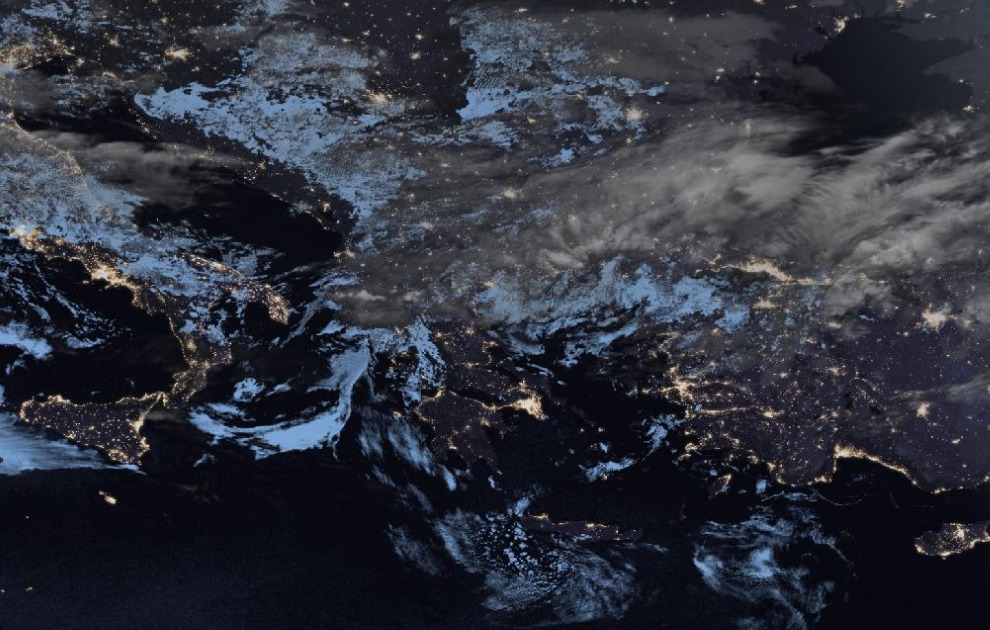 Τελευταία δορυφορική εικόνα νεφοκάλυψης