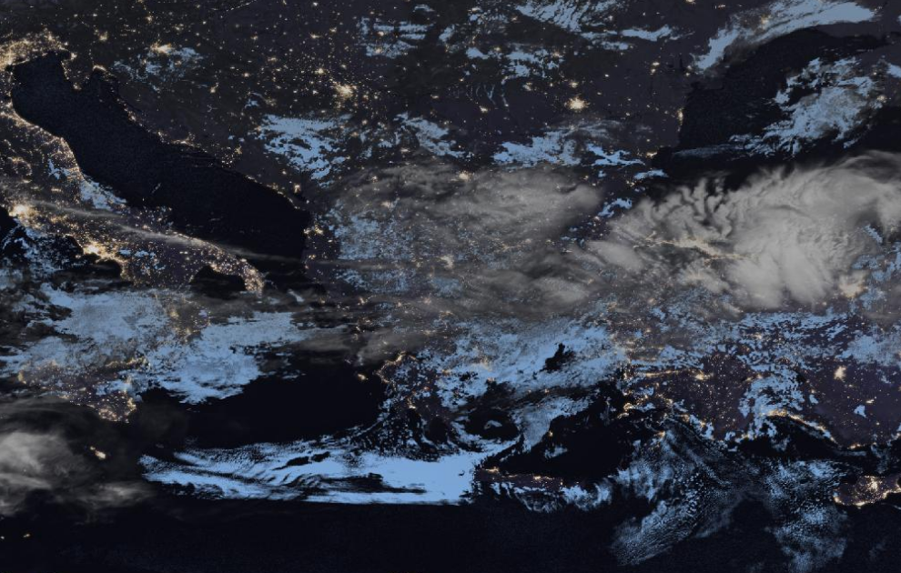 Τελευταία δορυφορική εικόνα νεφοκάλυψης