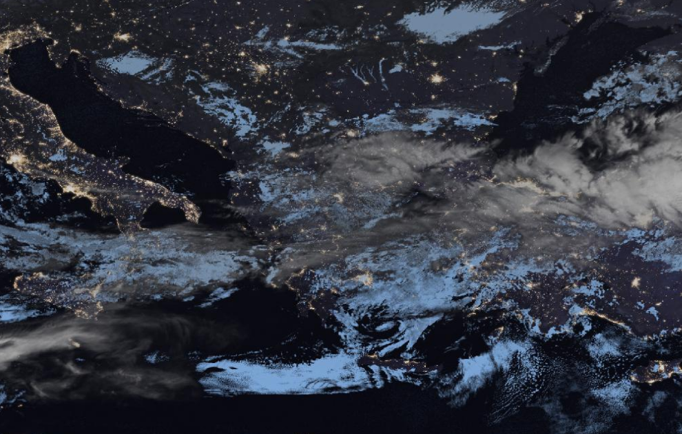 Τελευταία δορυφορική εικόνα νεφοκάλυψης