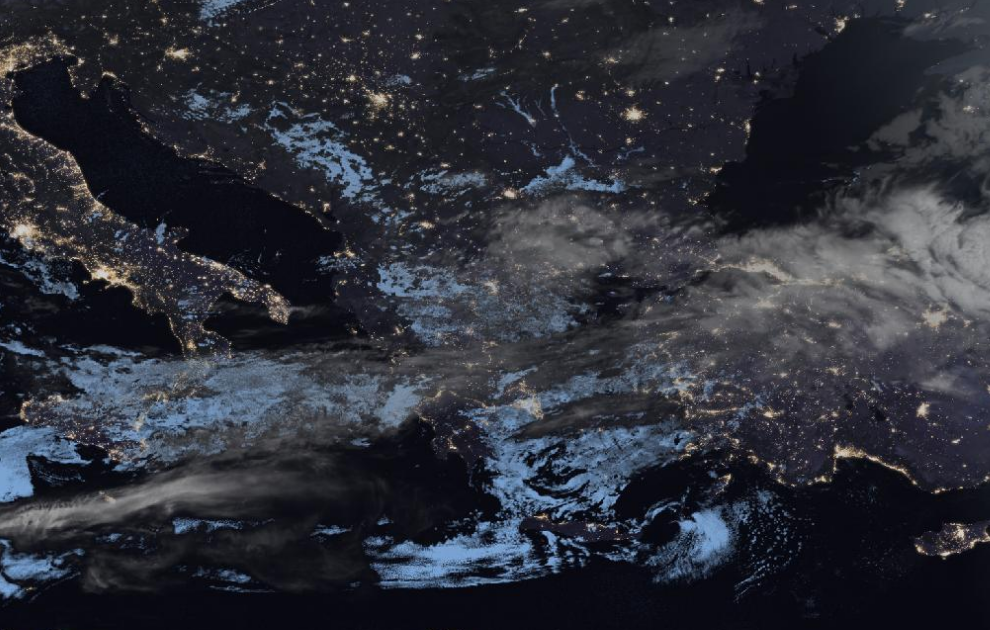 Τελευταία δορυφορική εικόνα νεφοκάλυψης