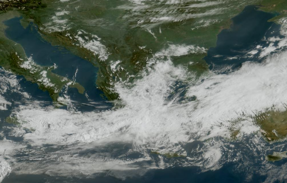 Τελευταία δορυφορική εικόνα νεφοκάλυψης