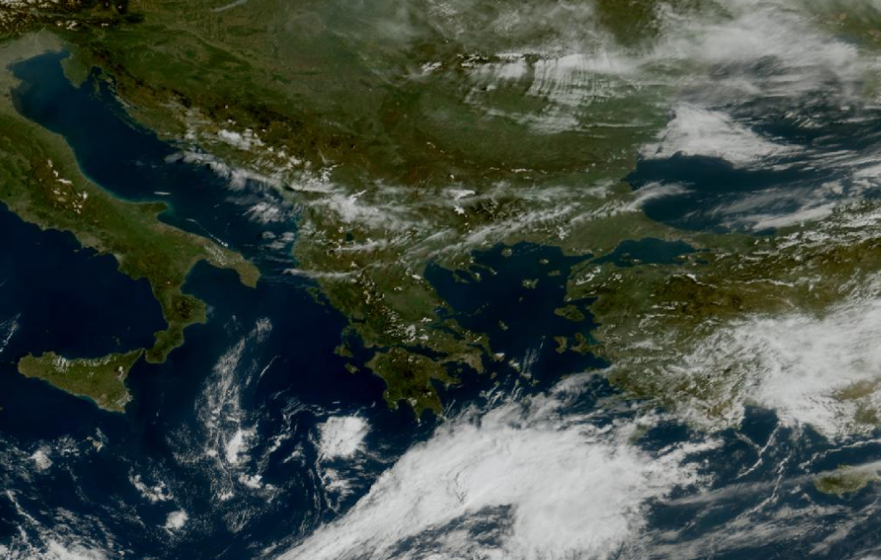 Τελευταία δορυφορική εικόνα νεφοκάλυψης