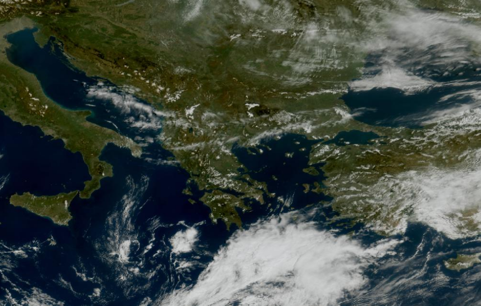 Τελευταία δορυφορική εικόνα νεφοκάλυψης