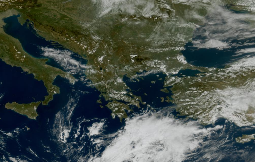 Τελευταία δορυφορική εικόνα νεφοκάλυψης