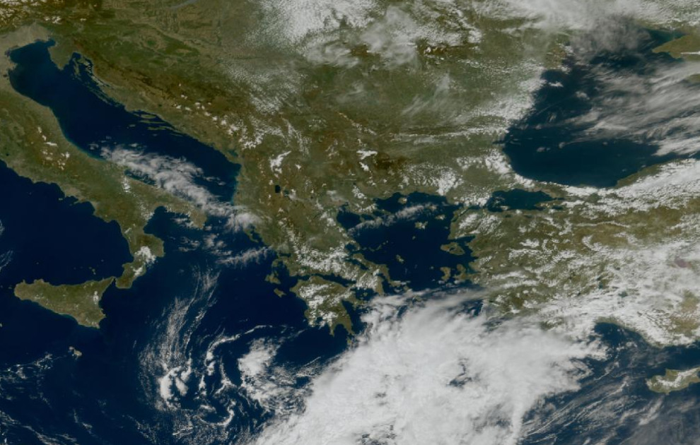 Τελευταία δορυφορική εικόνα νεφοκάλυψης