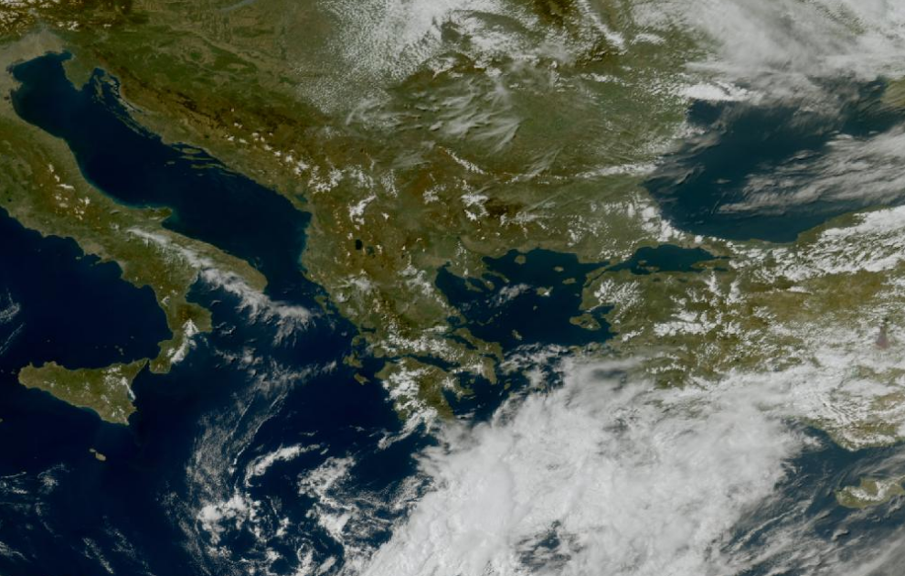 Τελευταία δορυφορική εικόνα νεφοκάλυψης