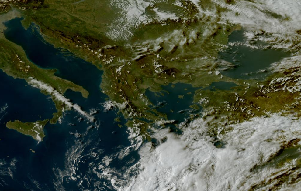 Τελευταία δορυφορική εικόνα νεφοκάλυψης