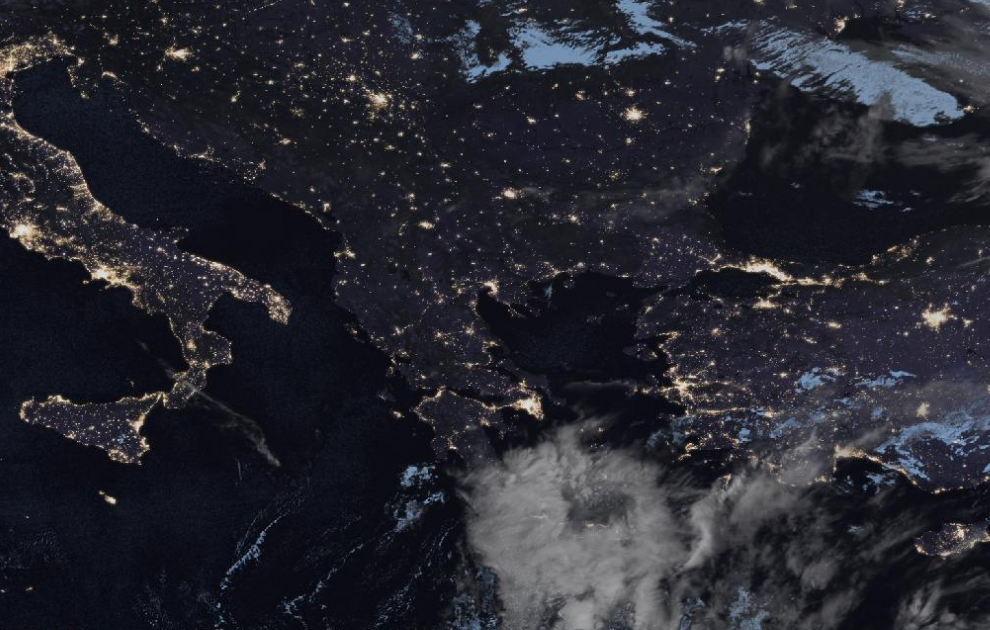 Τελευταία δορυφορική εικόνα νεφοκάλυψης