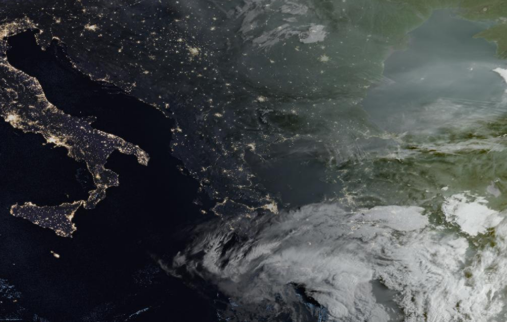 Τελευταία δορυφορική εικόνα νεφοκάλυψης