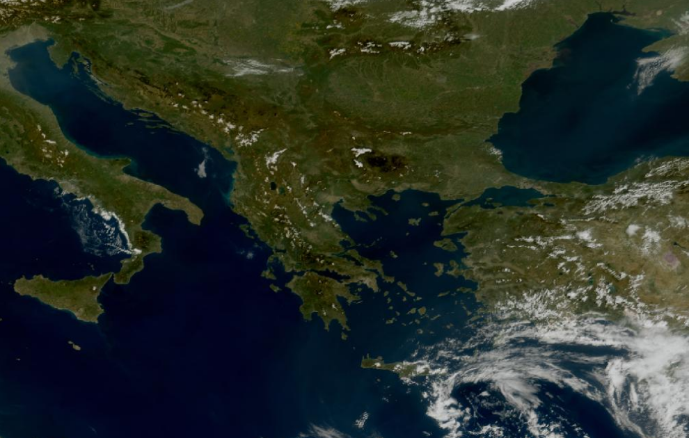 Τελευταία δορυφορική εικόνα νεφοκάλυψης