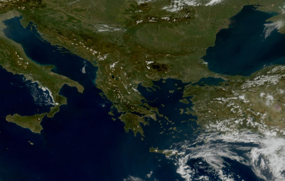 Τελευταία δορυφορική εικόνα νεφοκάλυψης