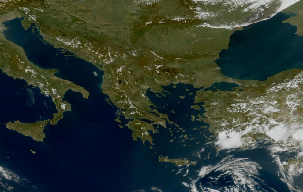 Τελευταία δορυφορική εικόνα νεφοκάλυψης