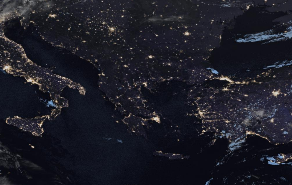 Τελευταία δορυφορική εικόνα νεφοκάλυψης