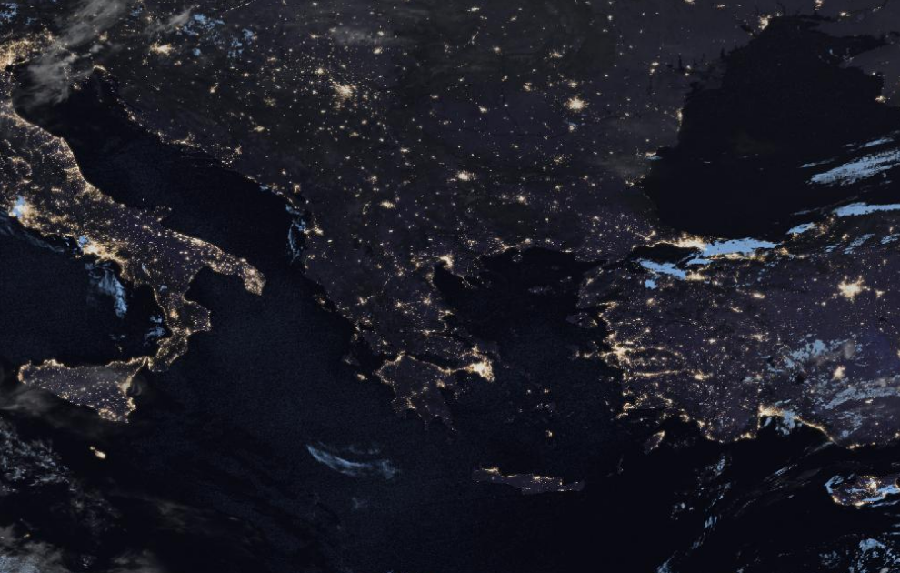 Τελευταία δορυφορική εικόνα νεφοκάλυψης