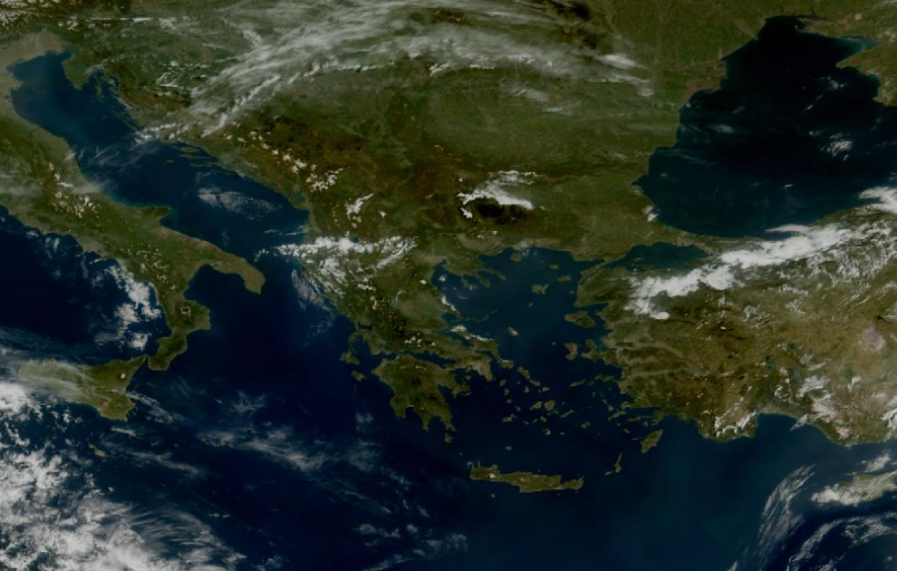 Τελευταία δορυφορική εικόνα νεφοκάλυψης