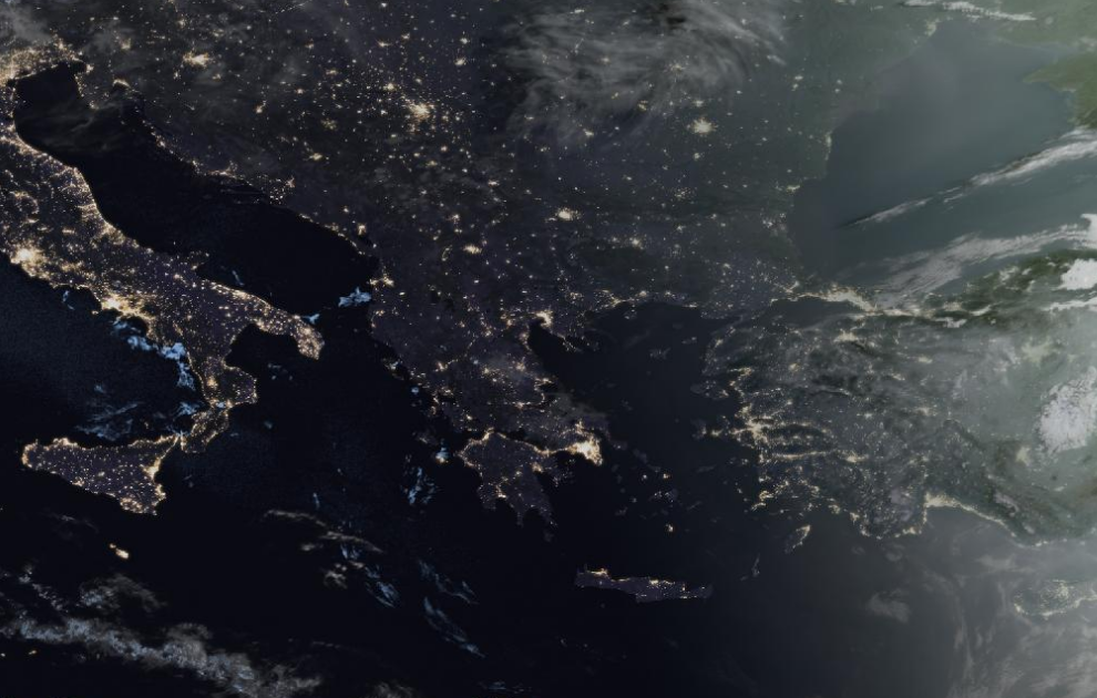 Τελευταία δορυφορική εικόνα νεφοκάλυψης