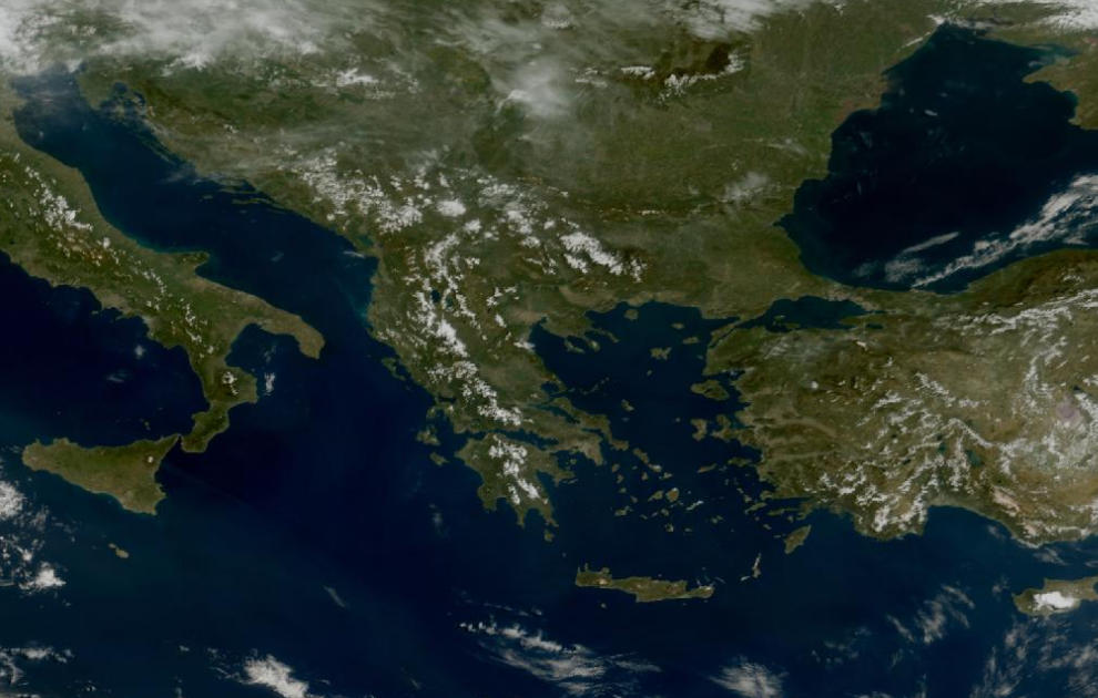 Τελευταία δορυφορική εικόνα νεφοκάλυψης