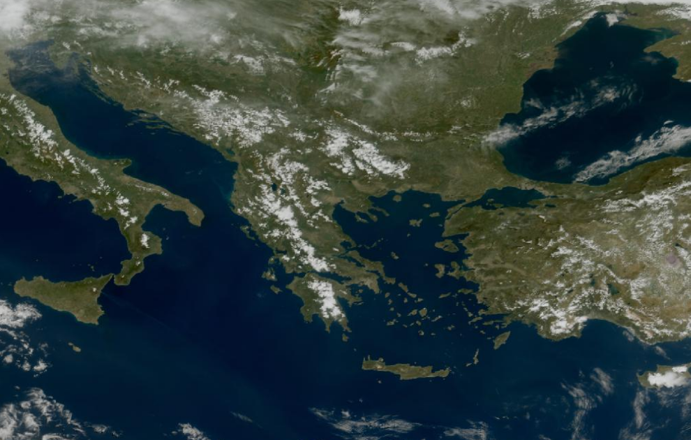 Τελευταία δορυφορική εικόνα νεφοκάλυψης