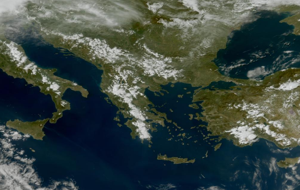 Τελευταία δορυφορική εικόνα νεφοκάλυψης