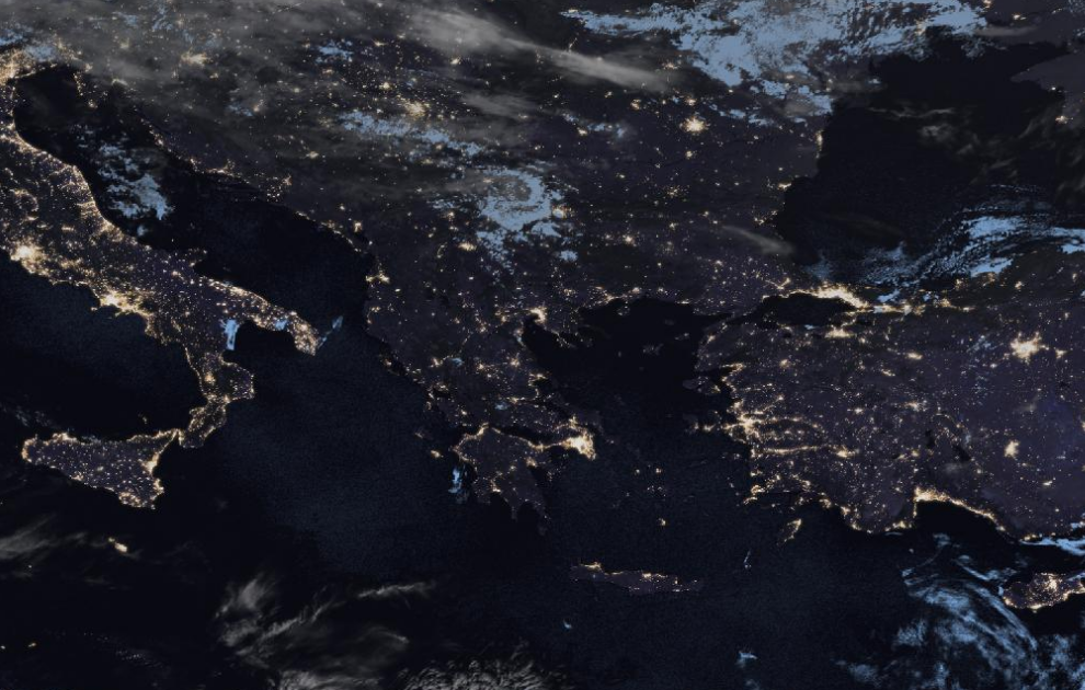 Τελευταία δορυφορική εικόνα νεφοκάλυψης