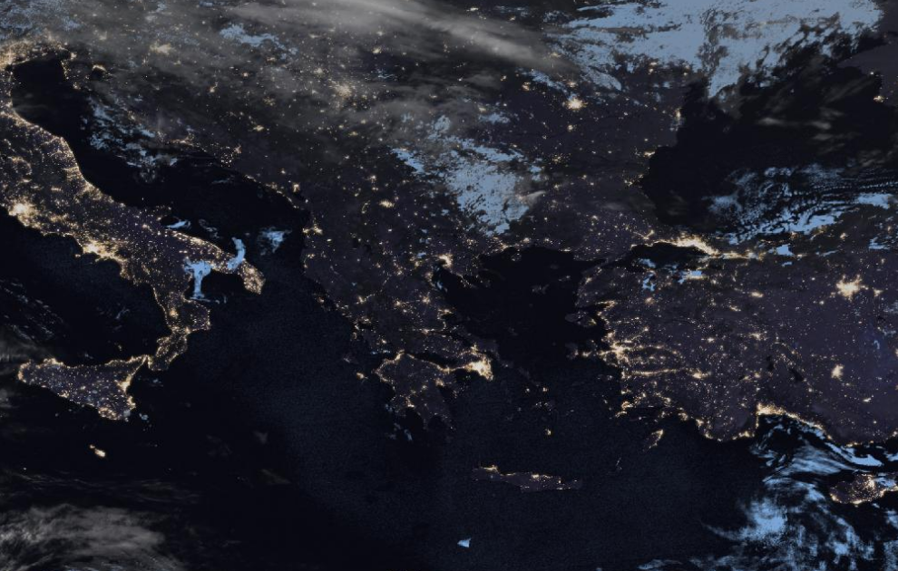 Τελευταία δορυφορική εικόνα νεφοκάλυψης