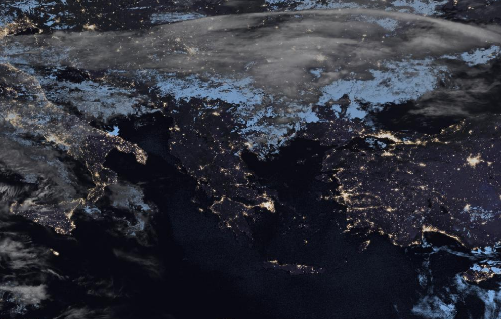 Τελευταία δορυφορική εικόνα νεφοκάλυψης