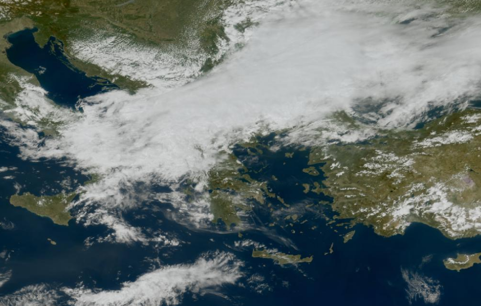 Τελευταία δορυφορική εικόνα νεφοκάλυψης