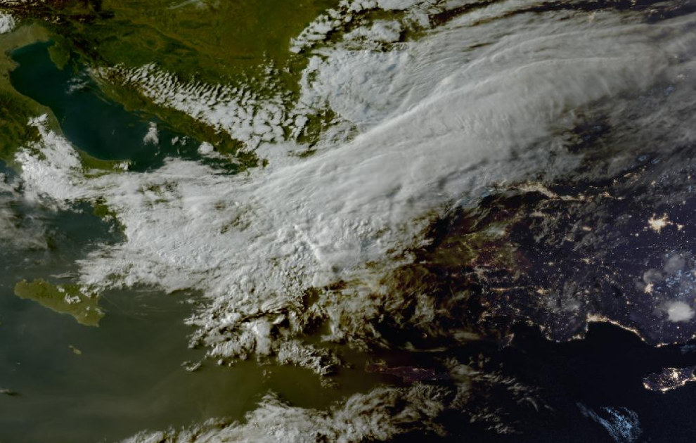 Τελευταία δορυφορική εικόνα νεφοκάλυψης