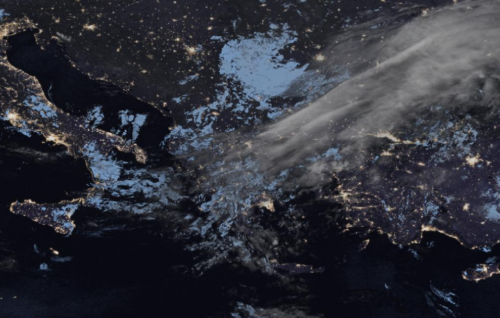 Τελευταία δορυφορική εικόνα νεφοκάλυψης