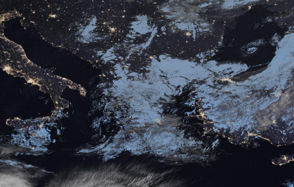 Τελευταία δορυφορική εικόνα νεφοκάλυψης