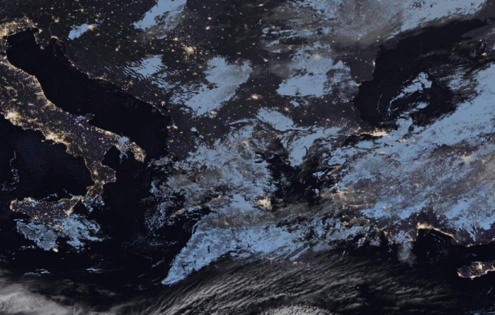 Τελευταία δορυφορική εικόνα νεφοκάλυψης