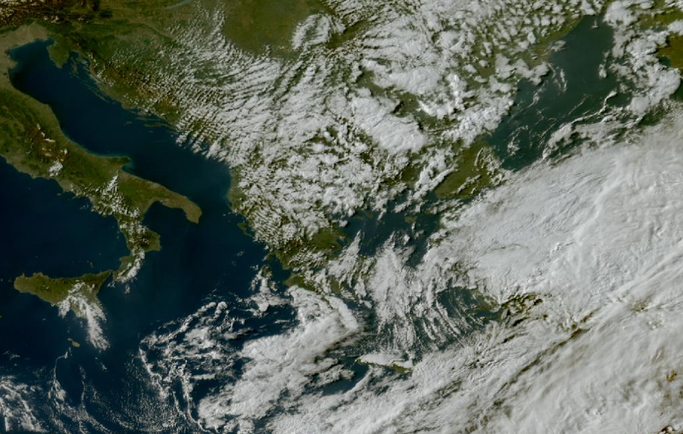 Τελευταία δορυφορική εικόνα νεφοκάλυψης