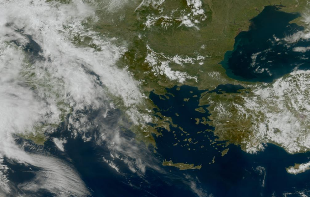 Τελευταία δορυφορική εικόνα νεφοκάλυψης