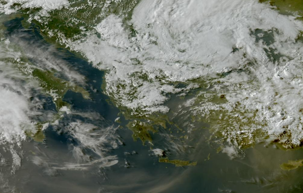 Τελευταία δορυφορική εικόνα νεφοκάλυψης