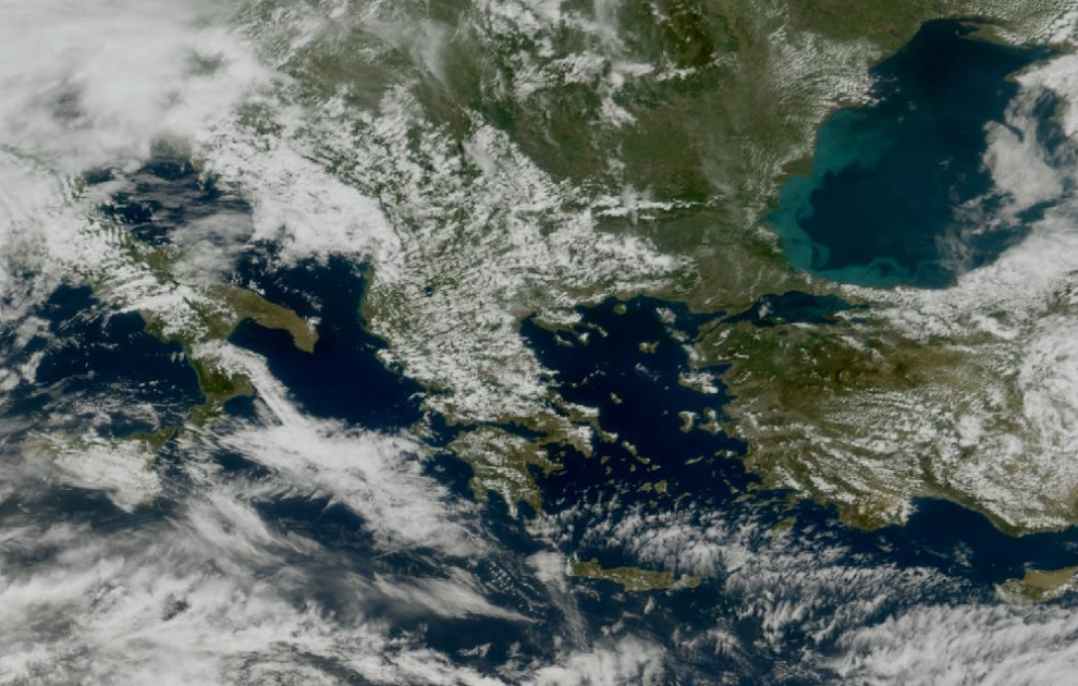 Τελευταία δορυφορική εικόνα νεφοκάλυψης