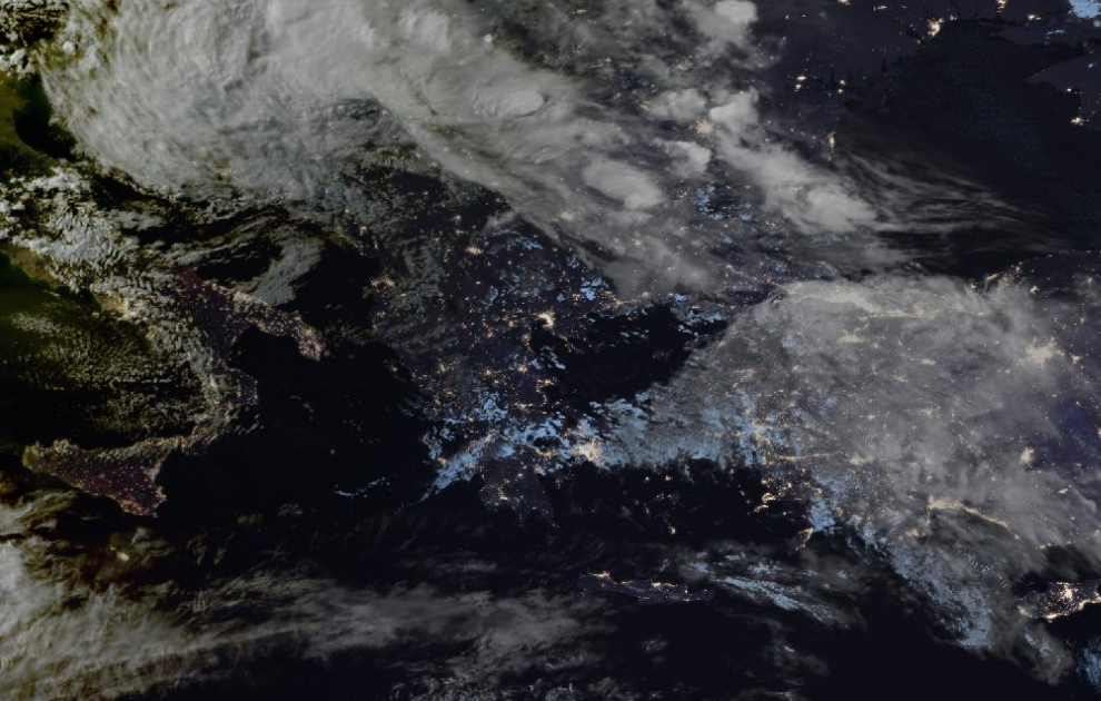 Τελευταία δορυφορική εικόνα νεφοκάλυψης